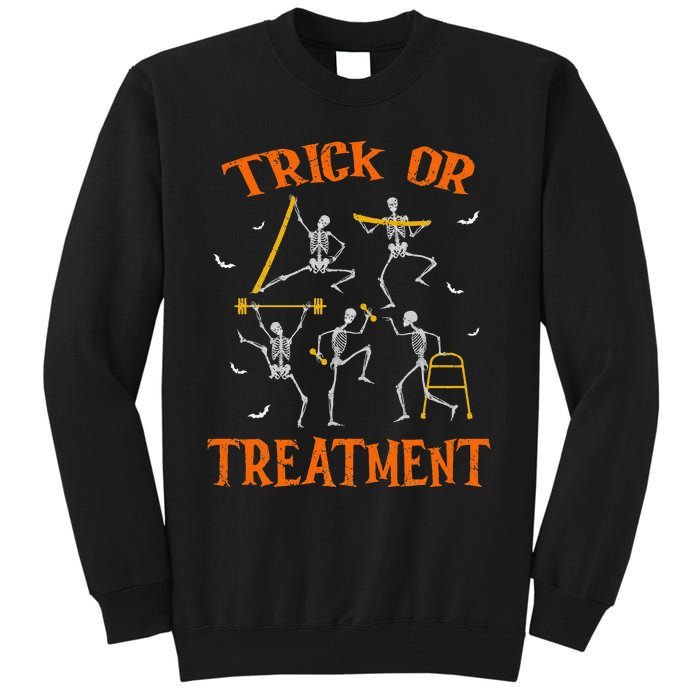 Trick Or Treatment Pt Physical Therapy Therapist Halloween Tall Sweatshirt