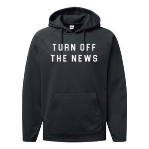 Turn Off The News Performance Fleece Hoodie