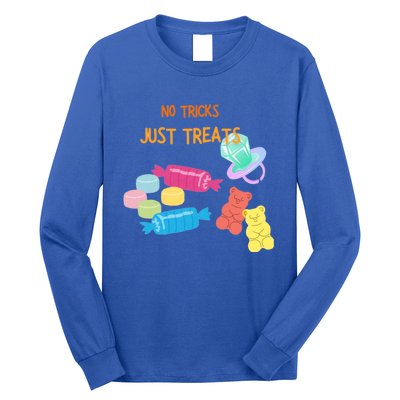 Trick Or Treat Halloween No Tricks Just Treats Great Gift Long Sleeve Shirt