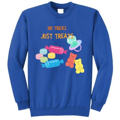 Trick Or Treat Halloween No Tricks Just Treats Great Gift Sweatshirt