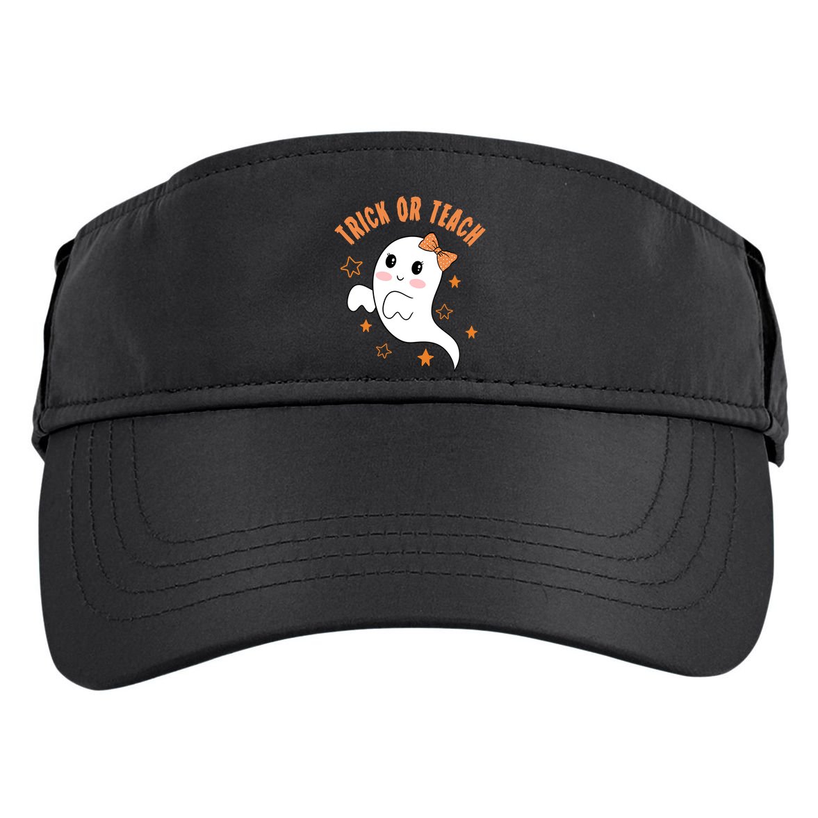 Trick Or Teach Cute Halloween Teacher Adult Drive Performance Visor