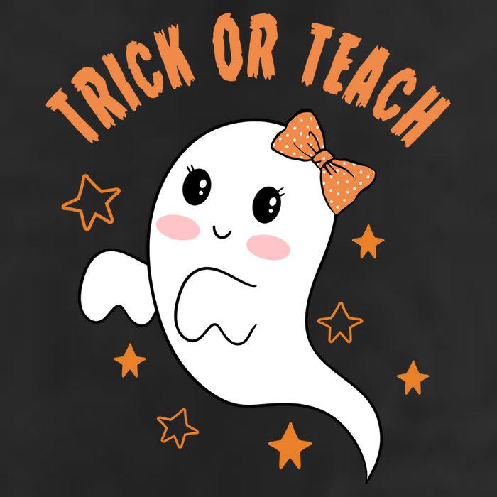 Trick Or Teach Cute Halloween Teacher Adult Drive Performance Visor