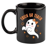 Trick Or Teach Cute Halloween Teacher 11oz C Handle Ceramic Mug