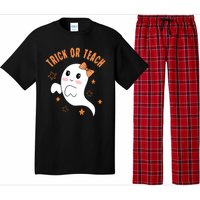 Trick Or Teach Cute Halloween Teacher Pajama Set