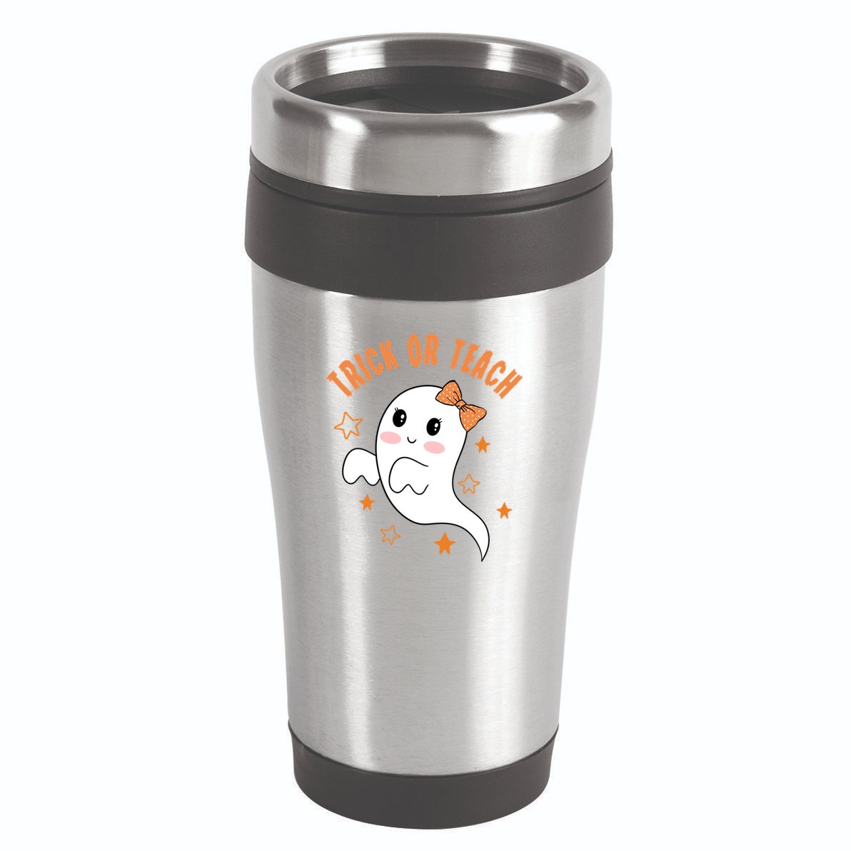 Trick Or Teach Cute Halloween Teacher 16oz Travel Tumbler