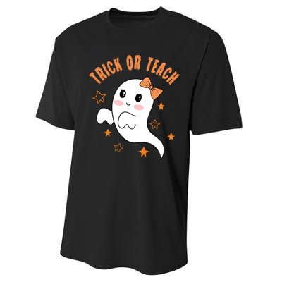 Trick Or Teach Cute Halloween Teacher Performance Sprint T-Shirt