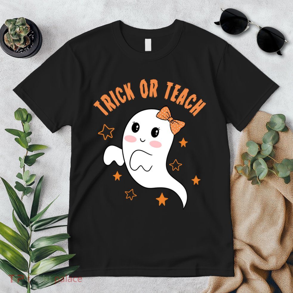 Trick Or Teach Cute Halloween Teacher Premium T-Shirt