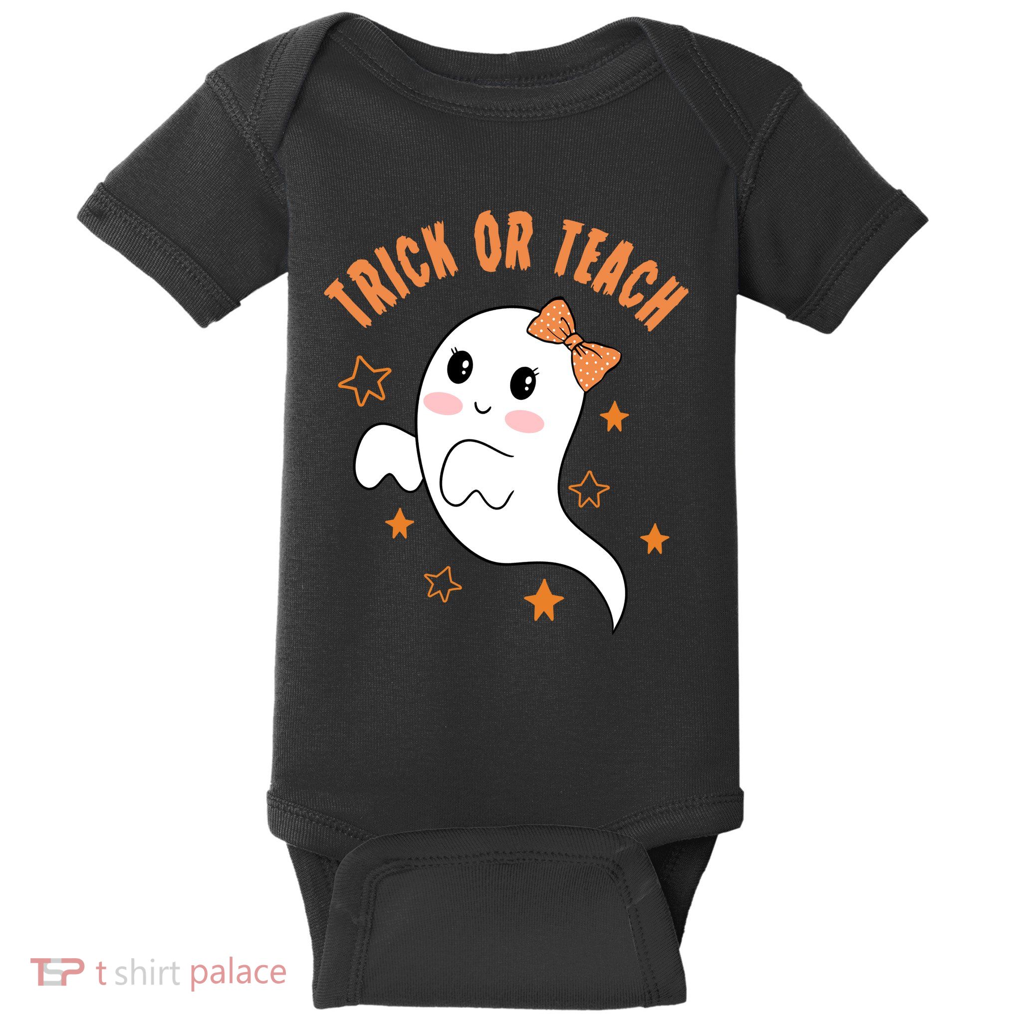 Trick Or Teach Cute Halloween Teacher Baby Bodysuit