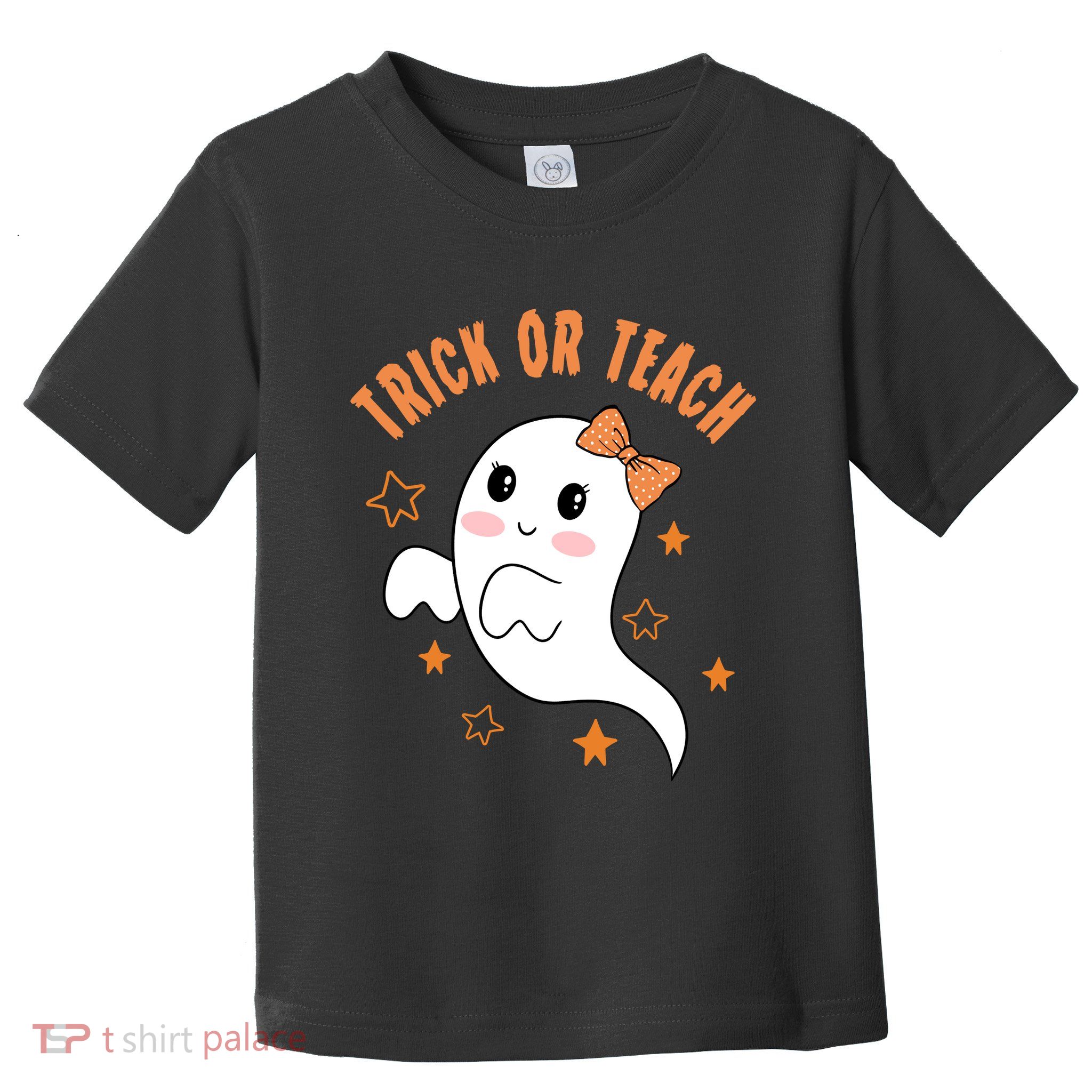 Trick Or Teach Cute Halloween Teacher Toddler T-Shirt