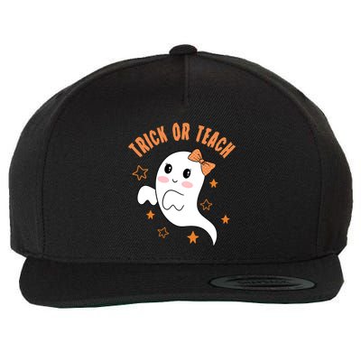 Trick Or Teach Cute Halloween Teacher Wool Snapback Cap