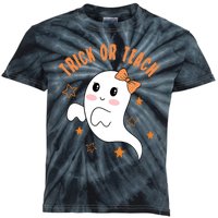 Trick Or Teach Cute Halloween Teacher Kids Tie-Dye T-Shirt