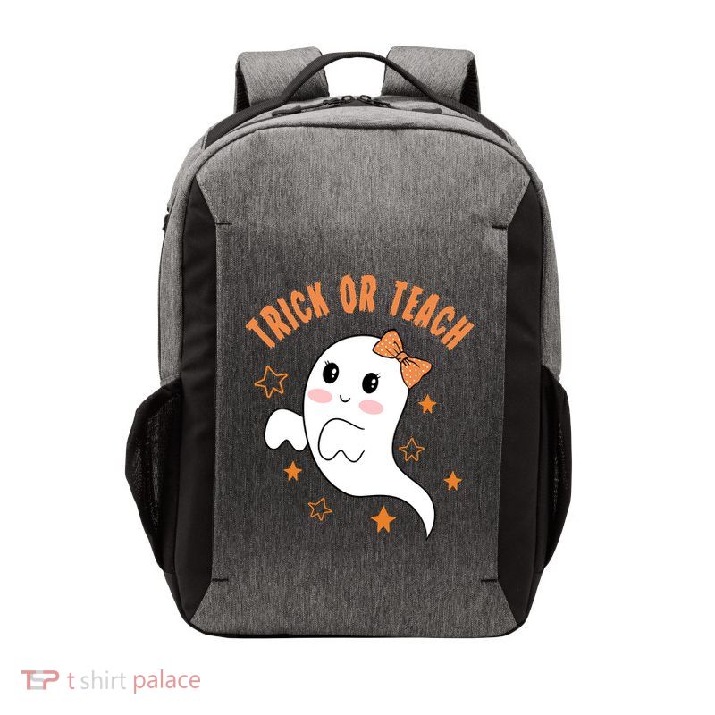 Trick Or Teach Cute Halloween Teacher Vector Backpack