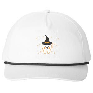 Trick Or Treat Brush Your Teeth Dentist Halloween Costume Gift Snapback Five-Panel Rope Hat