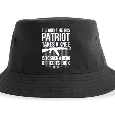 The only time this patriot takes a knee is to suck a hero Sustainable Bucket Hat