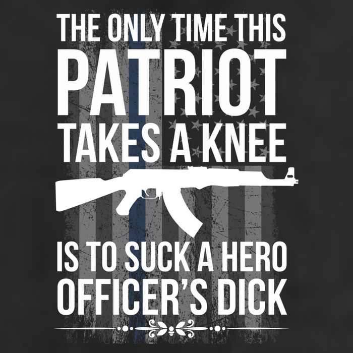 The only time this patriot takes a knee is to suck a hero Adult Drive Performance Visor