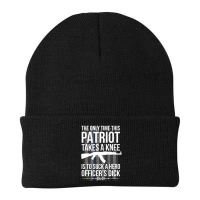 The only time this patriot takes a knee is to suck a hero Beanie