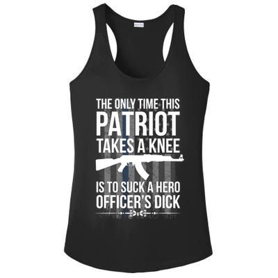 The only time this patriot takes a knee is to suck a hero Ladies PosiCharge Competitor Racerback Tank
