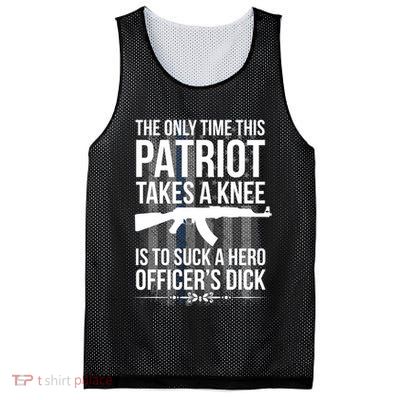 The only time this patriot takes a knee is to suck a hero Mesh Reversible Basketball Jersey Tank