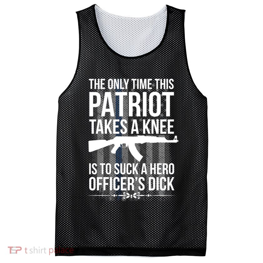 The only time this patriot takes a knee is to suck a hero Mesh Reversible Basketball Jersey Tank