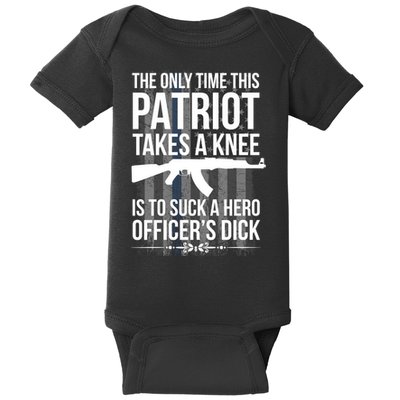 The only time this patriot takes a knee is to suck a hero Baby Bodysuit