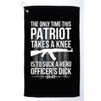 The only time this patriot takes a knee is to suck a hero Golf Towel