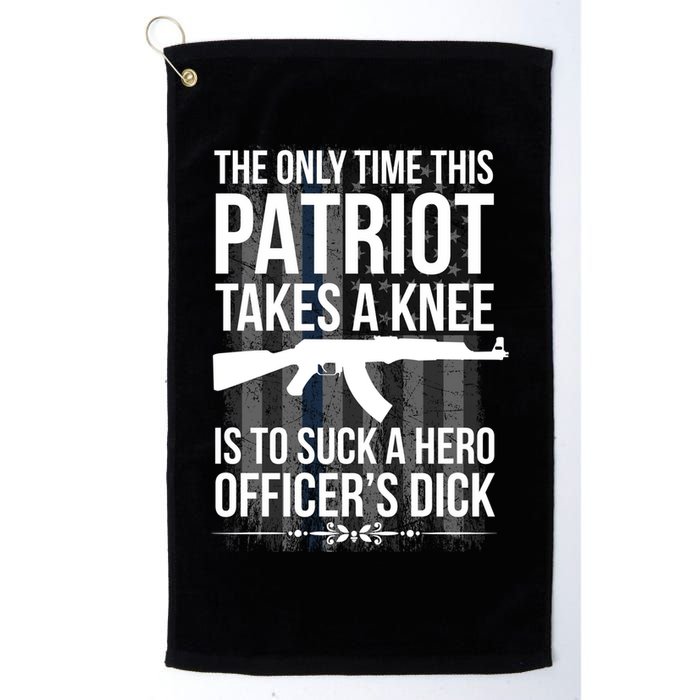The only time this patriot takes a knee is to suck a hero Golf Towel