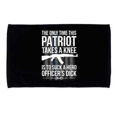 The only time this patriot takes a knee is to suck a hero Microfiber Hand Towel