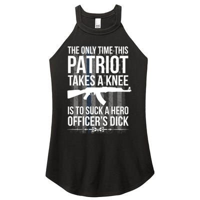 The only time this patriot takes a knee is to suck a hero Women's Perfect Tri Rocker Tank