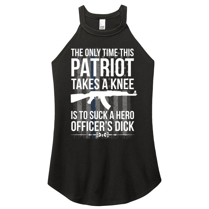 The only time this patriot takes a knee is to suck a hero Women's Perfect Tri Rocker Tank