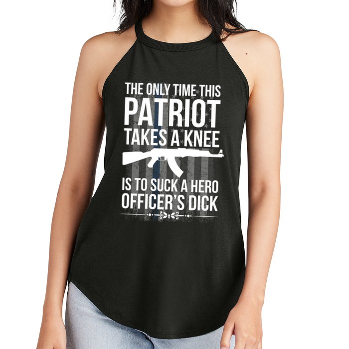 The only time this patriot takes a knee is to suck a hero Women's Perfect Tri Rocker Tank