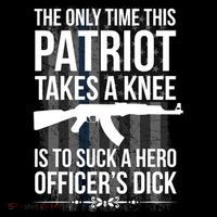 The only time this patriot takes a knee is to suck a hero Short Acrylic Beanie