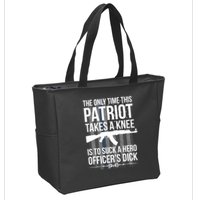 The only time this patriot takes a knee is to suck a hero Zip Tote Bag