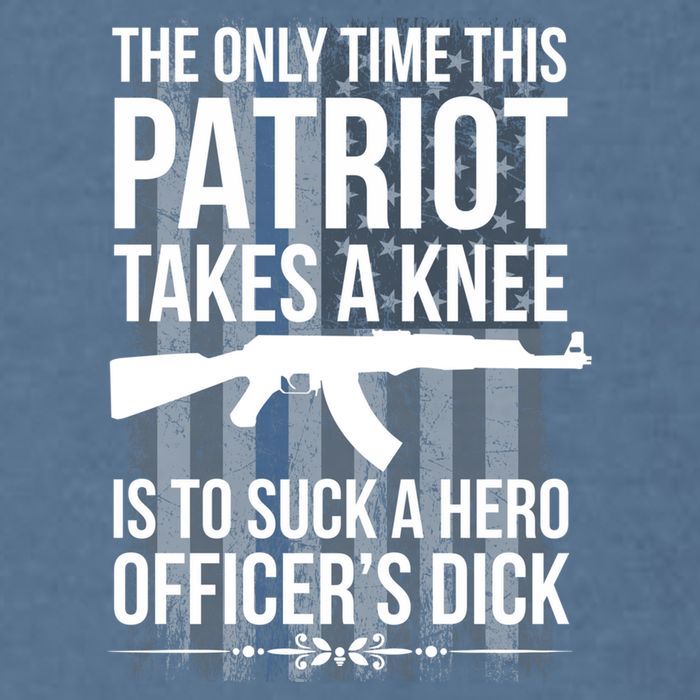The only time this patriot takes a knee is to suck a hero Garment-Dyed Sweatshirt