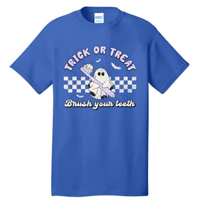 Trick Or Treat Brush Your Teeth Dentist Halloween Costume Great Gift Tall T-Shirt