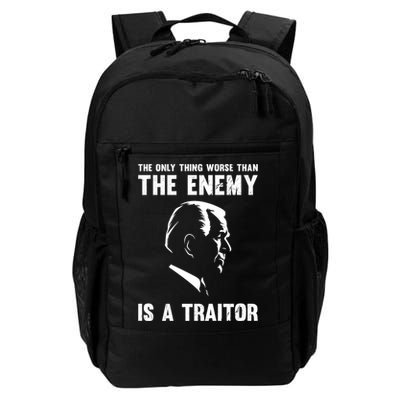 The Only Thing Worse Than The Enemy Is A Traitor Backpack