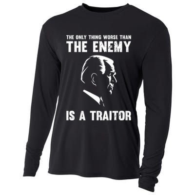 The Only Thing Worse Than The Enemy Is A Traitor Cooling Performance Long Sleeve Crew