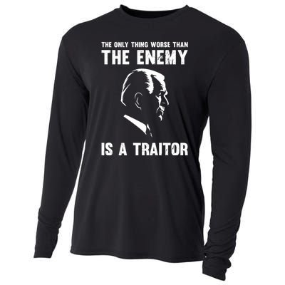 The Only Thing Worse Than The Enemy Is A Traitor Cooling Performance Long Sleeve Crew