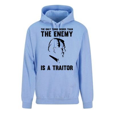 The Only Thing Worse Than The Enemy Is A Traitor Unisex Surf Hoodie