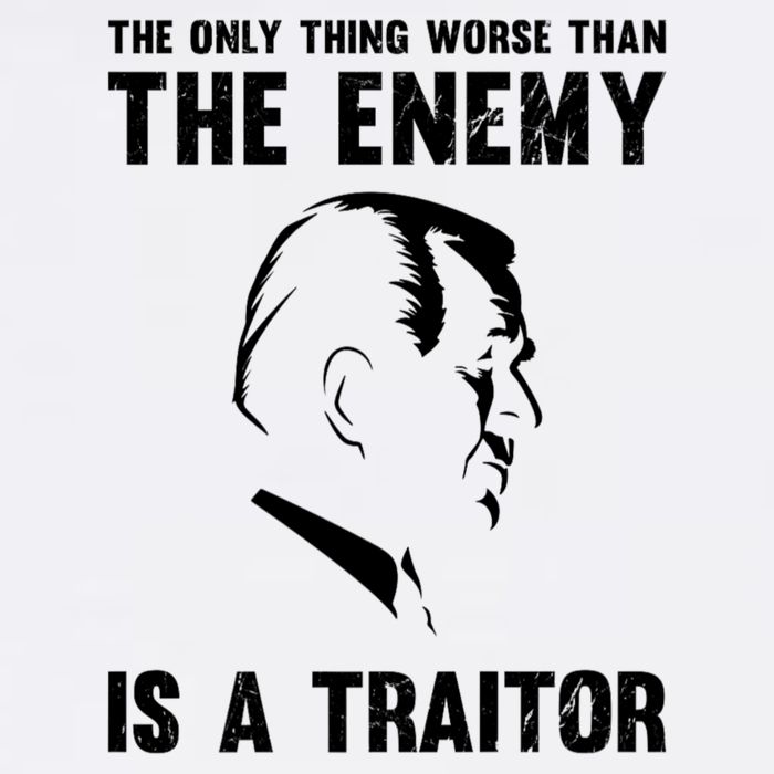 The Only Thing Worse Than The Enemy Is A Traitor Garment-Dyed Sweatshirt