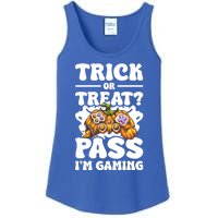 Trick Or Treat Pass IM Gaming Halloween Video Gamer Gift Ladies Essential Tank