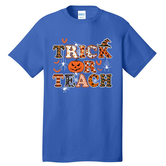 Trick Or Teach Funny Teacher Halloween Costume 2020 Funny Gift Cute Gift Tall T-Shirt