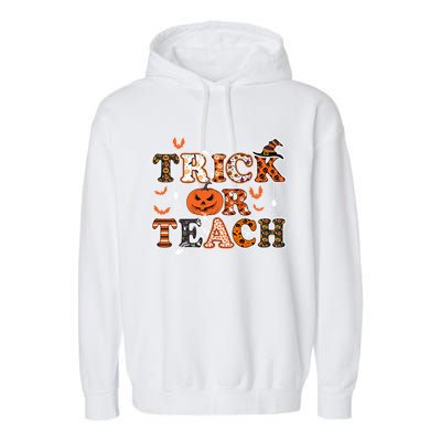 Trick Or Teach Funny Teacher Halloween Costume 2020 Funny Gift Cute Gift Garment-Dyed Fleece Hoodie