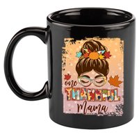 Thanksgiving One Thankful Mama 11oz C Handle Ceramic Mug