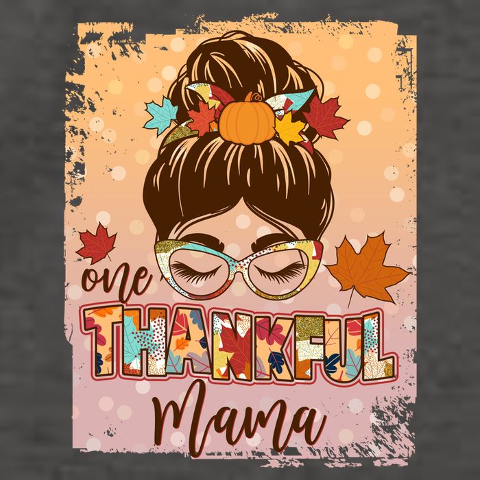 Thanksgiving One Thankful Mama Vector Backpack