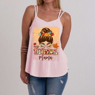 Thanksgiving One Thankful Mama Women's Strappy Tank