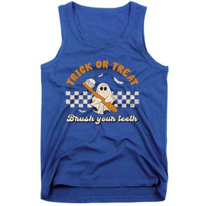 Trick Or Treat Brush Your Teeth Dentist Halloween Costume Cute Gift Tank Top