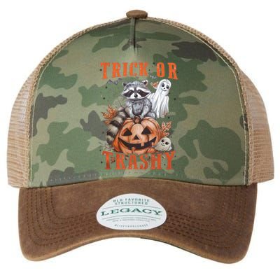 Trick Or Trashy Raccoon Feral Girl Halloween Feral Halloween Legacy Tie Dye Trucker Hat