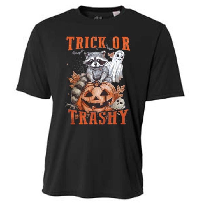 Trick Or Trashy Raccoon Feral Girl Halloween Feral Halloween Cooling Performance Crew T-Shirt