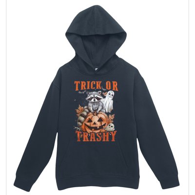 Trick Or Trashy Raccoon Feral Girl Halloween Feral Halloween Urban Pullover Hoodie