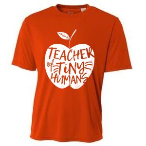 Teacher Of Tiny Hu Funny Preschool Kindergarten Teacher Gift Cooling Performance Crew T-Shirt